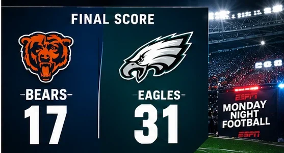 Bears vs Eagles Complete Match Breakdown, Player Stats, and 2026 NFL Updates. Bears vs Eagles 2026 update, including score, player stats, MNF highlights, and expert NFL analysis for fans in the USA.